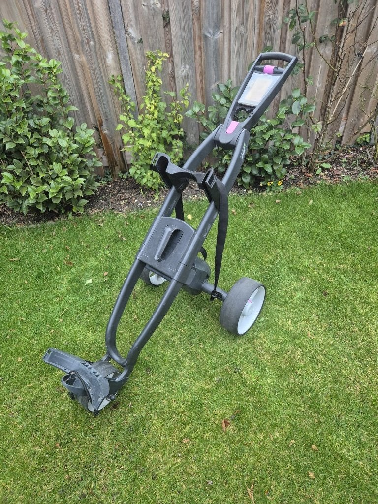 3 wiel golftrolley elektrisch, inclusief lader €129,-, Sport en Fitness, Ophalen, Gebruikt, Golfkar