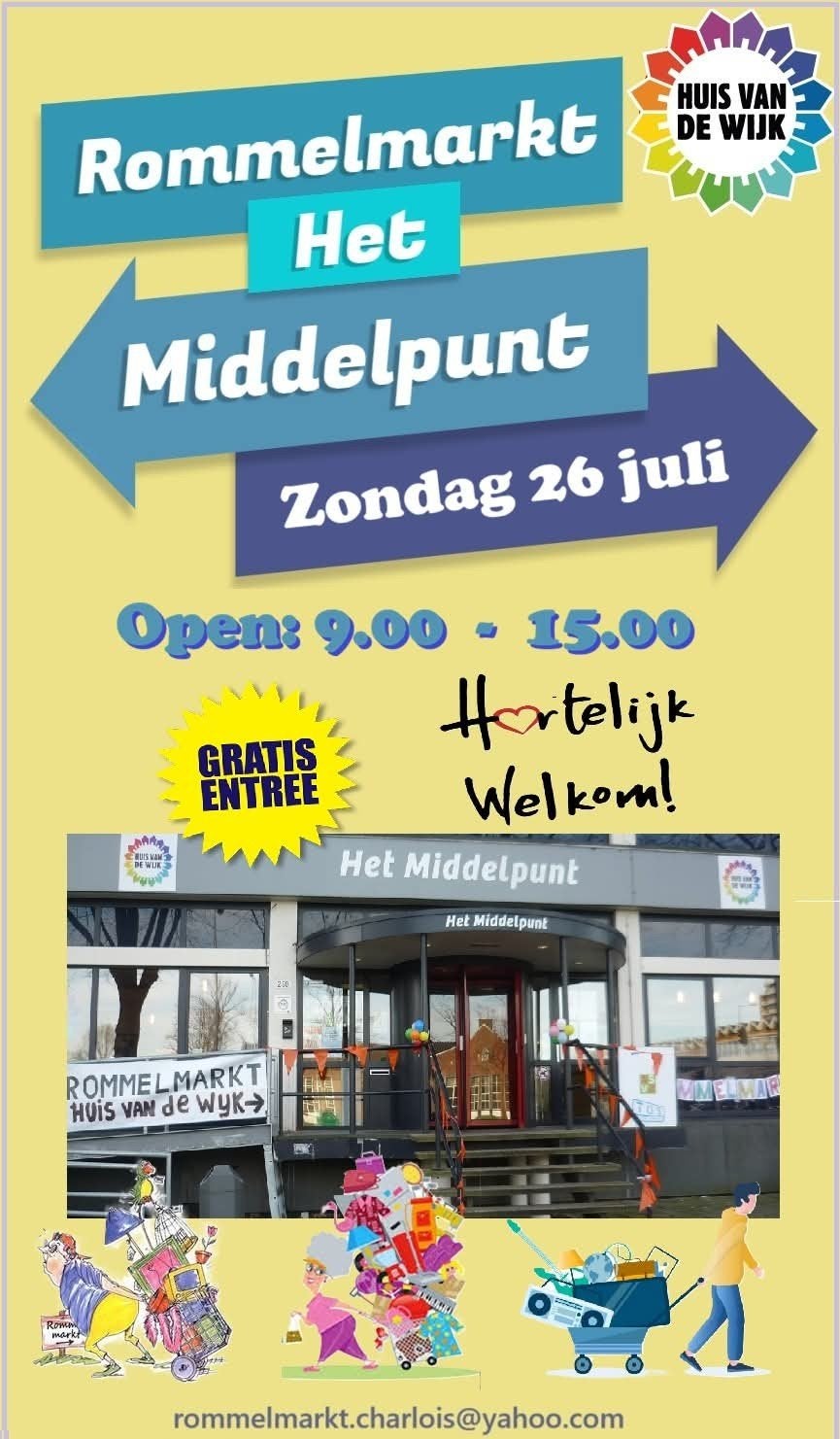 Rommelmarkt 26 juli., Ophalen