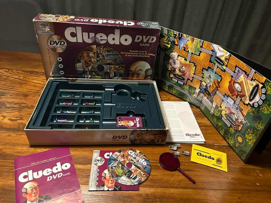Cluedo DVD Game - Misdaadmysterie Bordspel, Ophalen of Verzenden