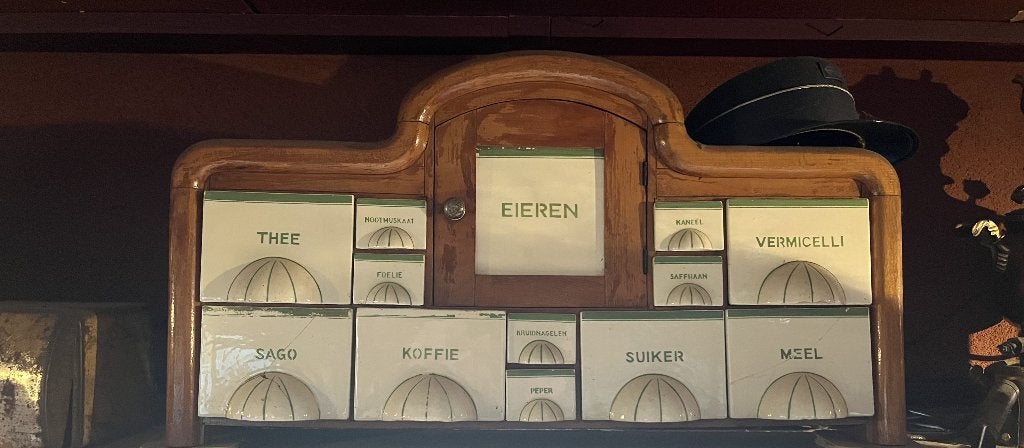 Houten provisiekast met voorraadbakjes | Kremer K051, Ophalen, Gebruikt