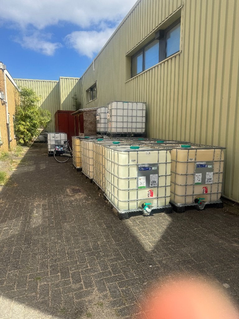 14x  IBC container 1000 liter, Tuin en Terras, Regentonnen, Ophalen, Kunststof, Gebruikt, Met kraantje