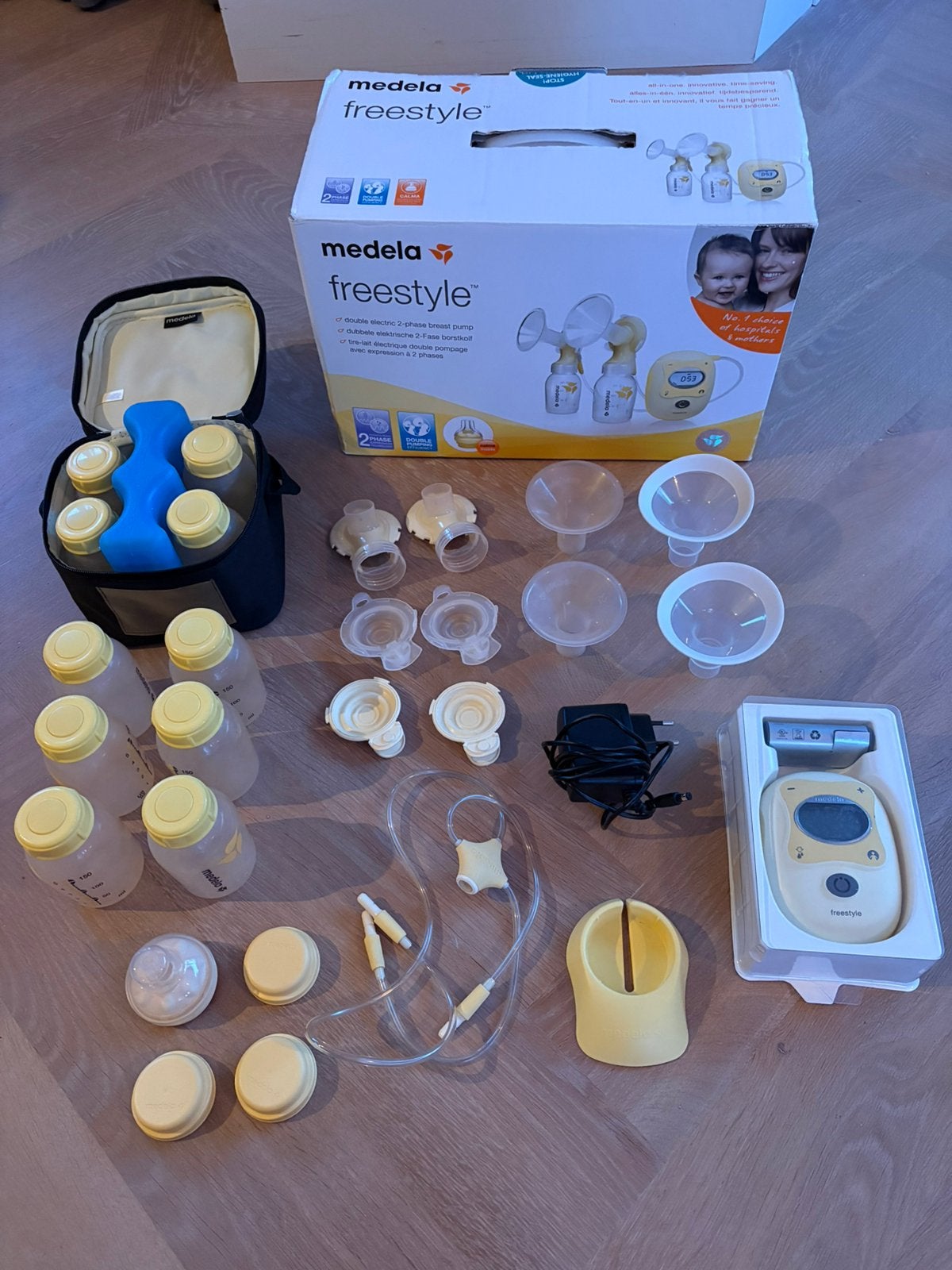 Medela freestyle dubbele elektrische 2-Fase borstkolf, Ophalen, Gebruikt, Borstkolf, Medela