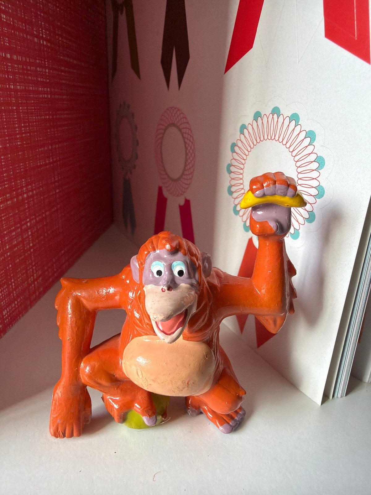 Disney Jungle Boek Koning Louie beeldje, Ophalen of Verzenden, Leeuwenkoning of Jungle Boek, Gebruikt, Beeldje of Figuurtje