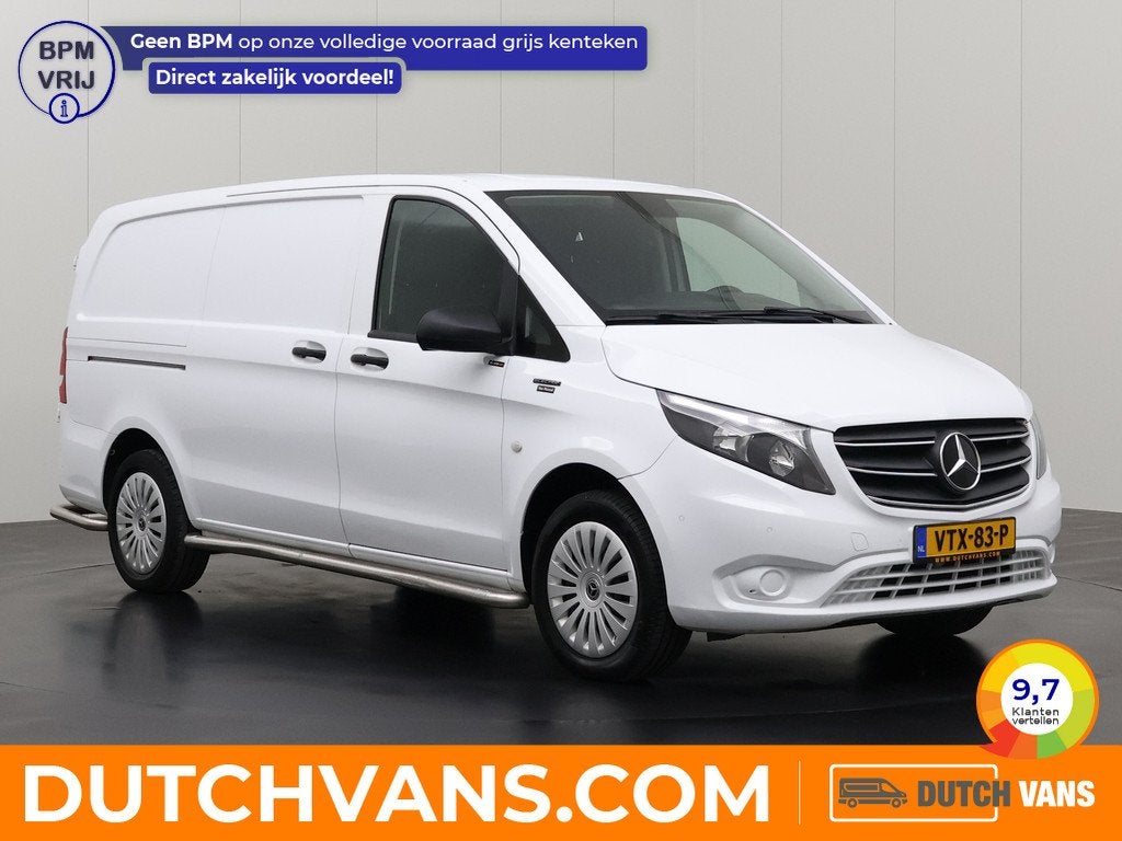 Mercedes-Benz eVito eVito Lang 41 kWh | Navigatie | Camera |, Auto's, Bestelauto's, Stof, Gebruikt, Zwart, 116 pk