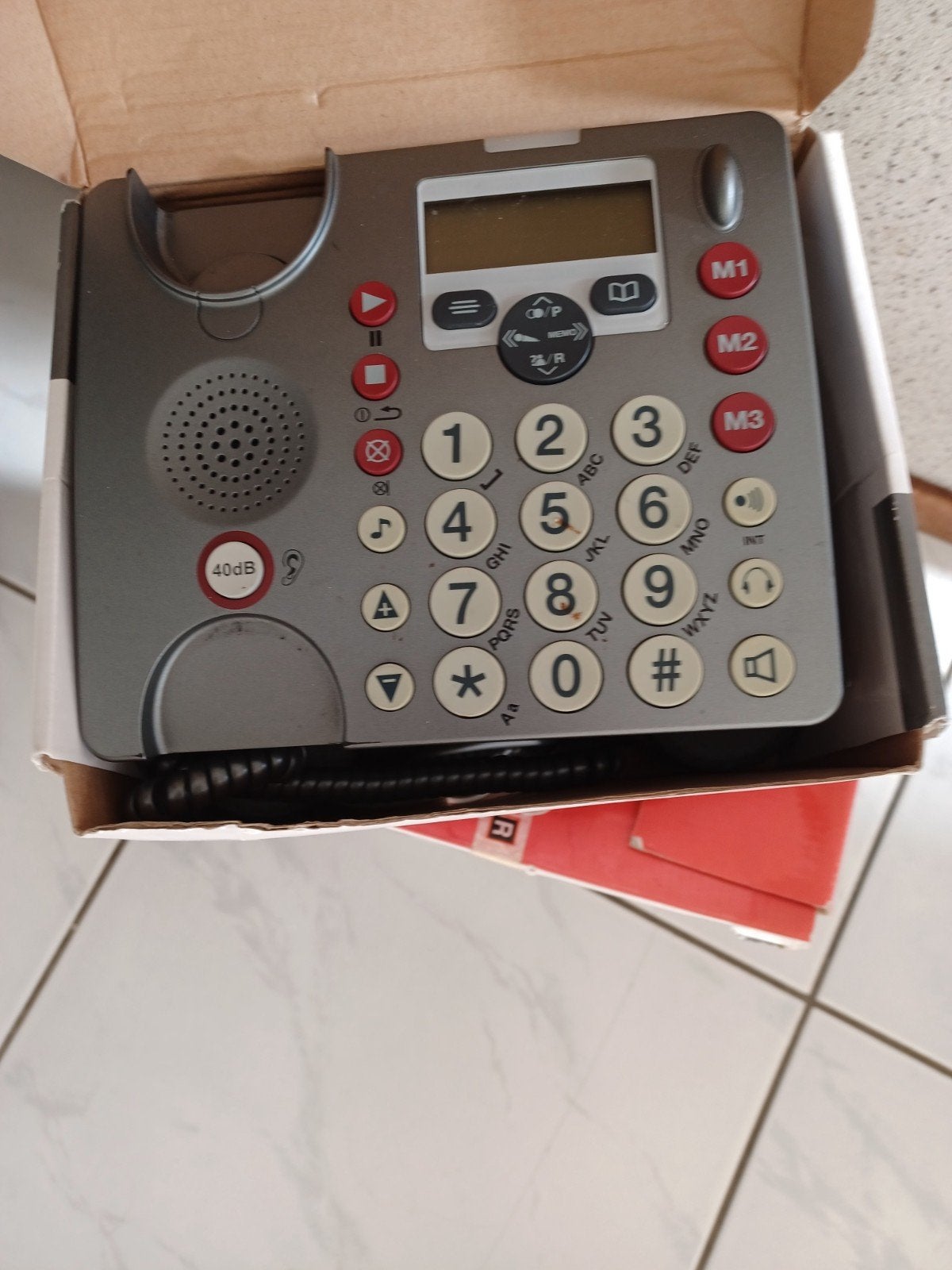 Amplicomms Power huis Tel 880 Huistelefoon met extra handset, Ophalen of Verzenden, Gebruikt, 2 handsets
