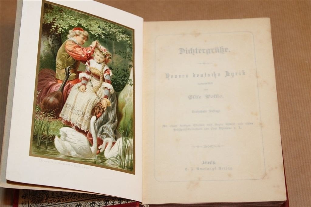 [Dichtergrüße 1890 — Duitse Poëzie Goethe Heine, Antiek en Kunst, Ophalen of Verzenden