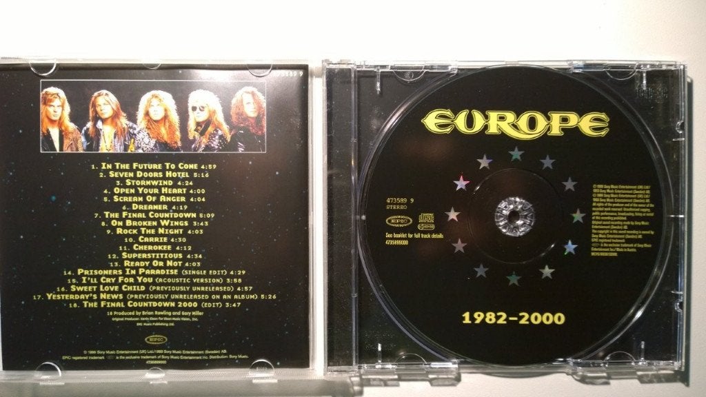 Europe - 1982 - 2000, Ophalen of Verzenden, Zo goed als nieuw, Poprock, Album