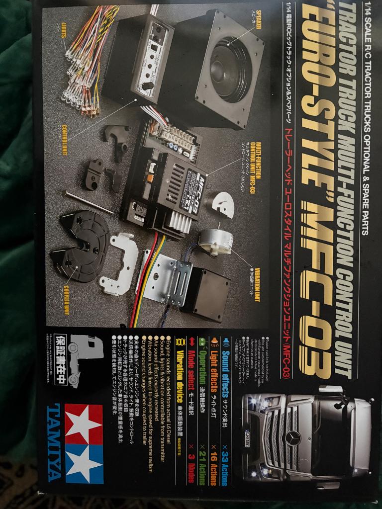 Tamiya mfc03, Schaal 1:14, Zo goed als nieuw, Onderdeel, Ophalen