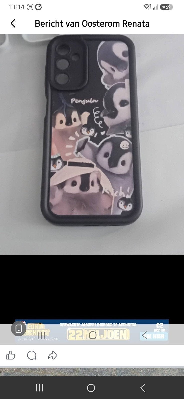 Telefoonhoesje Samsung Galaxy A14 met Pinguïn Design, Ophalen of Verzenden, Nieuw, Overige modellen, Hoesje of Tasje