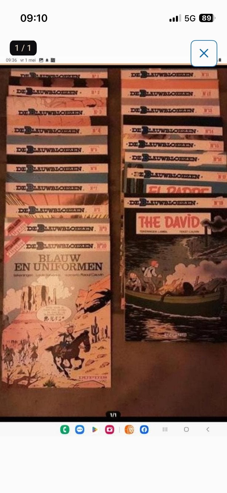 De Blauwbloezen, Boeken, Eén stripboek, Ophalen of Verzenden, Gelezen