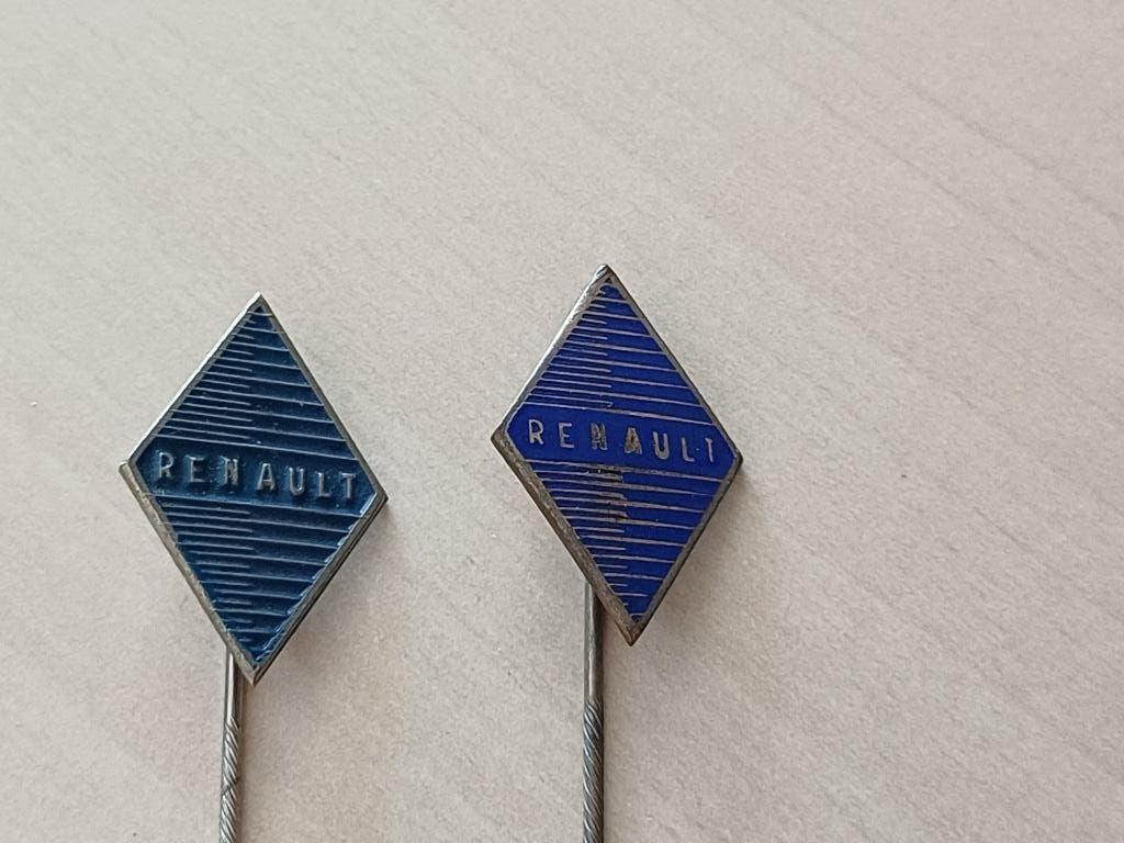 2x R E N A U L T   emaille en gelakt, Verzenden, Gebruikt, Merk, Speldje of Pin