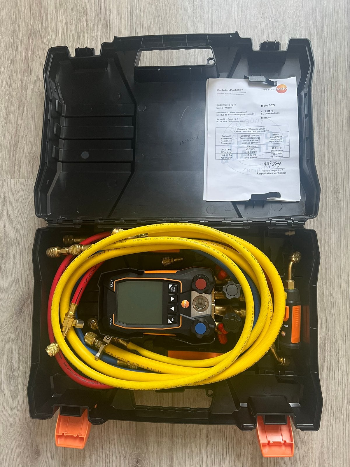 Testo 557s Digitale Monteurshulp met Slangen, Ophalen, Zo goed als nieuw, Druk