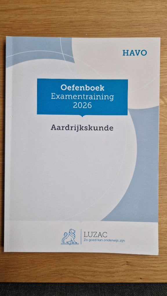 Examenbundel Aardrijkskunde van Luzac 2025/2026, Boeken, Schoolboeken, HAVO, Ophalen of Verzenden, Luzac, Aardrijkskunde