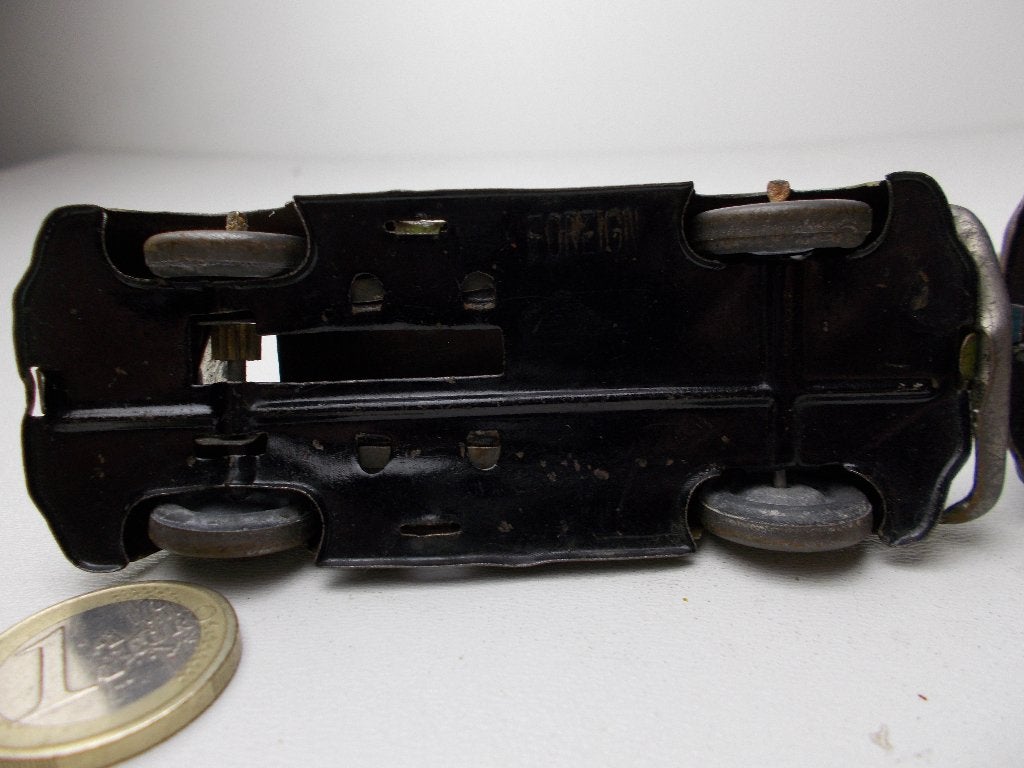 Jaren 40. 2 BLIKKEN OLDTIMERS. (Ingap?/Italy), Ophalen of Verzenden, Gebruikt, Auto, Overige merken