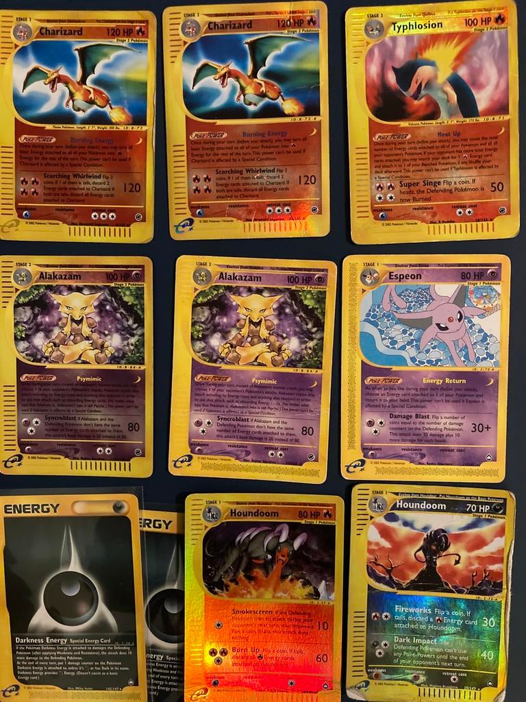 Pokemon kaarten expedition aquapolis, Ophalen, Zo goed als nieuw, Meerdere kaarten
