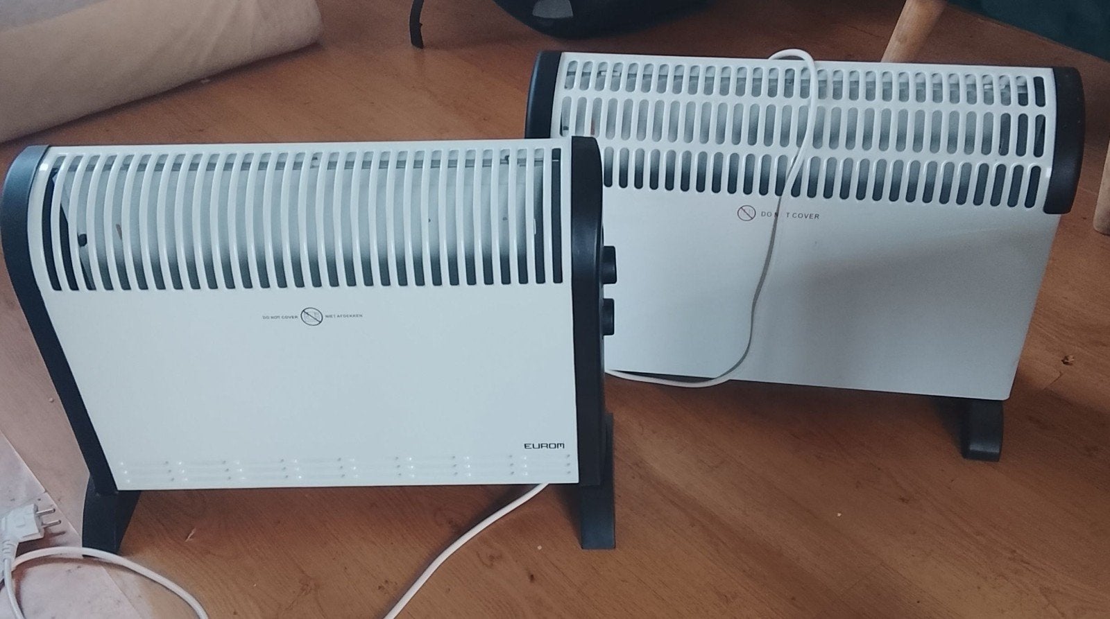 Eurom Convector Kachel 2000W 2 stuks, Doe-het-zelf en Verbouw, Verwarming en Radiatoren, 30 tot 80 cm, Gebruikt, Kachel, Ophalen of Verzenden