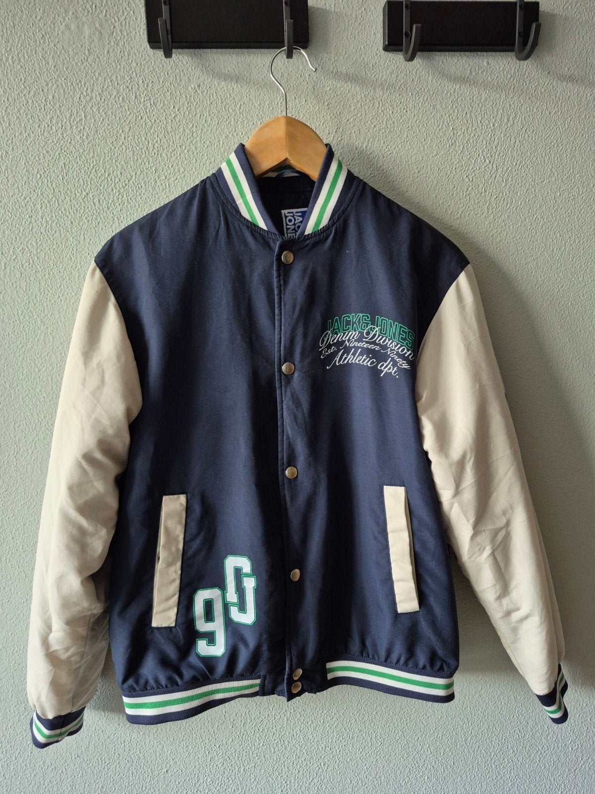 Jack & Jones Baseball Jasje Maat 164 - Zo goed als nieuw, Ophalen of Verzenden, Zo goed als nieuw, Jas, Jongen