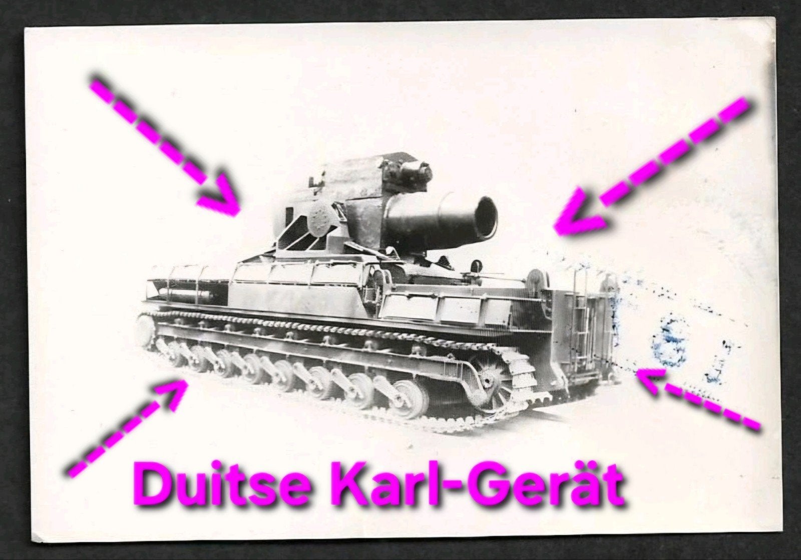 1x foto wo2 duitse Kal- Gerät panzertank nr2 front, Verzamelen, Militaria | Tweede Wereldoorlog, Ophalen of Verzenden, Duitsland