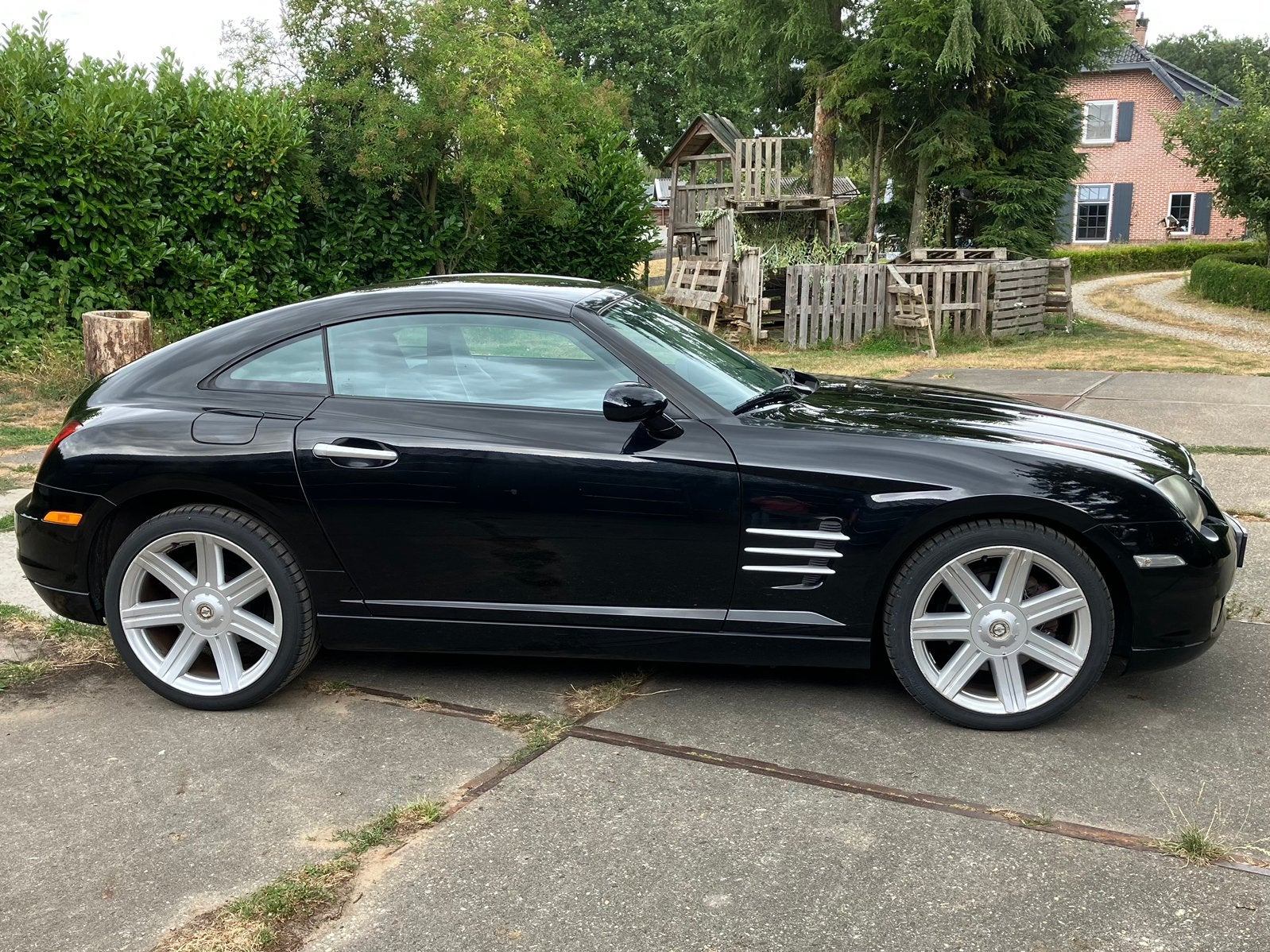 Chrysler Crossfire 3.2 V6 AUT 2004 Zwart, Auto's, Chrysler, Particulier, Crossfire, ABS, Airbags, Airconditioning, Centrale vergrendeling