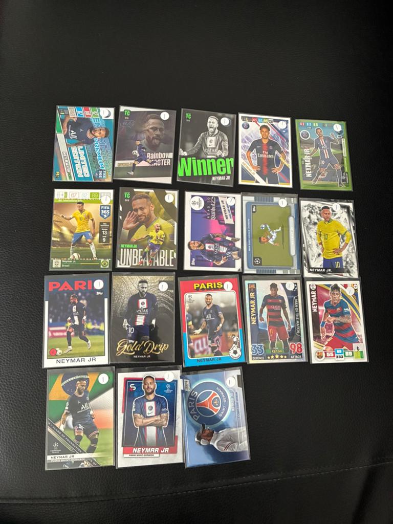 Cards topps en panini neymar 50 cent per stuk, Ophalen of Verzenden, Zo goed als nieuw, Meerdere plaatjes