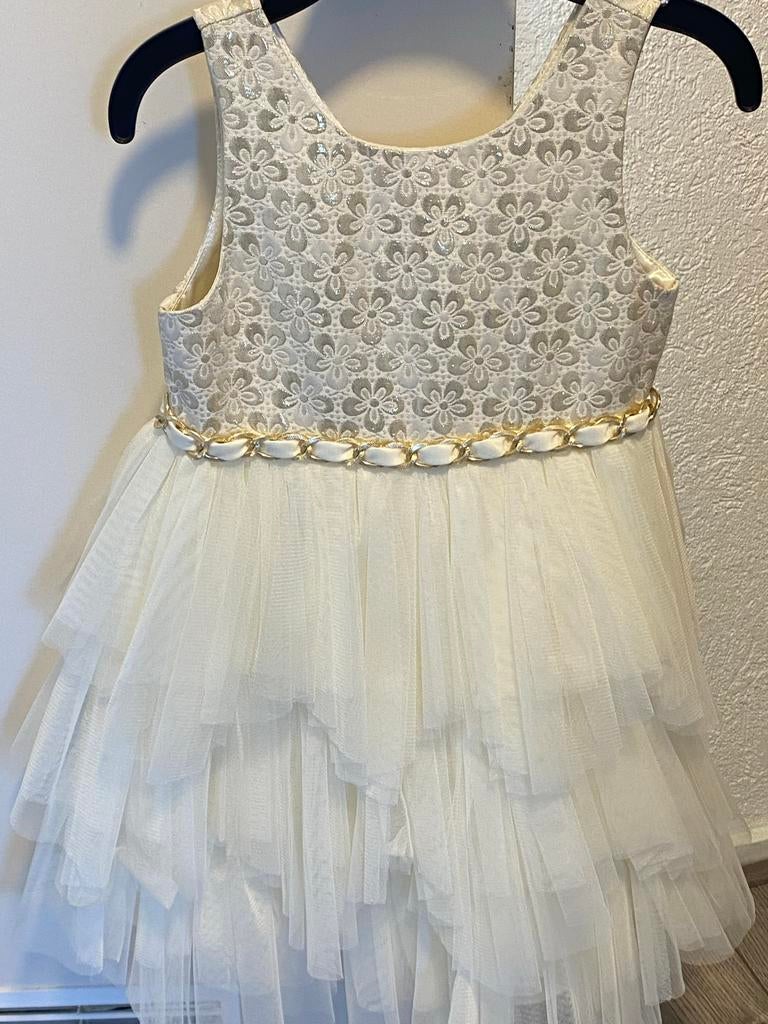 Couture Princess Galajurk Crème Maat 6, Ophalen of Verzenden, Zo goed als nieuw, Meisje