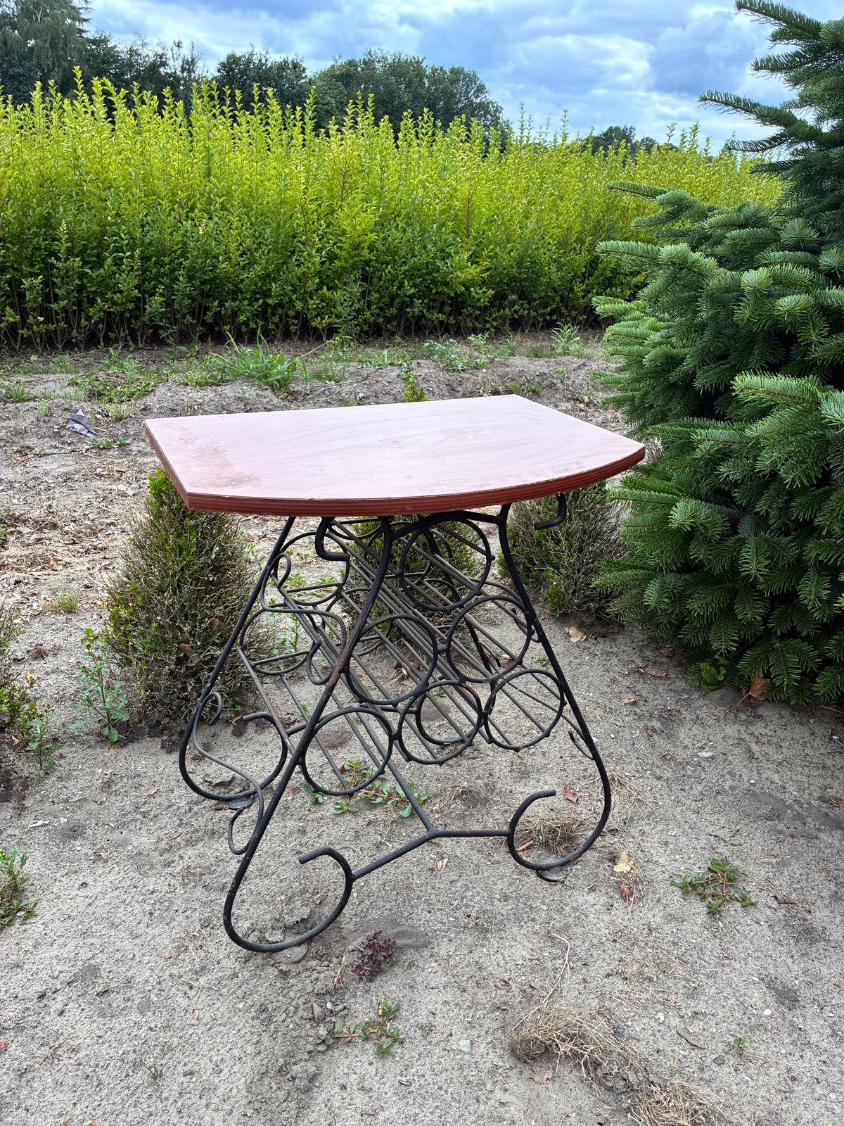 Wijntafeltje, Minder dan 55 cm, Ophalen of Verzenden, Zo goed als nieuw, 60 cm of meer