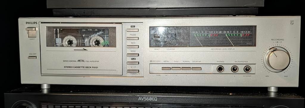 Philips F6121 cassettedeck, Ophalen of Verzenden, Zo goed als nieuw, Philips