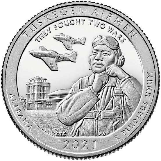 Amerika - 25 cent 2021 - Tuskegee Airmen - Uncirculated, Verzenden, Noord-Amerika, Losse munt
