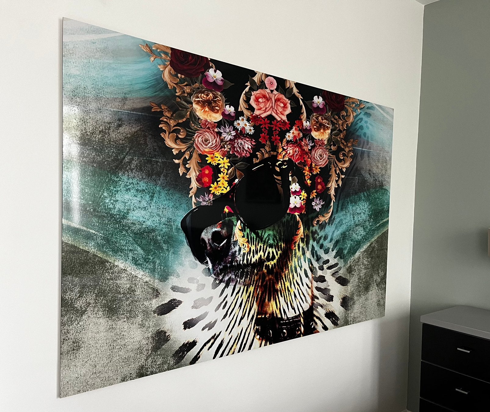 MONDiART AluArt dibond groot schilderij dog 120 x 180, Ophalen