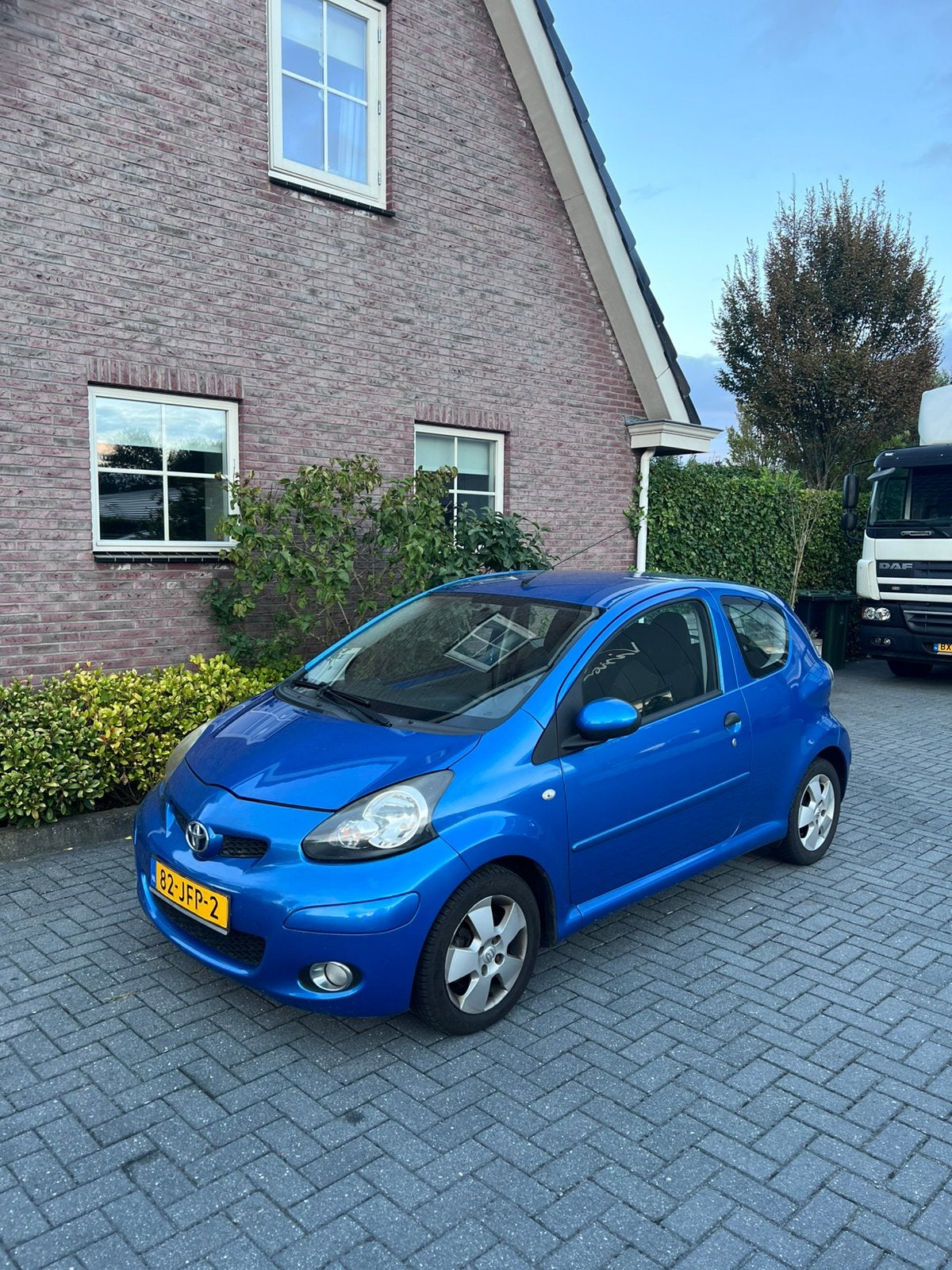 Toyota Aygo 1.0, Dynamic blue, nieuwe APK, met airco, 2009, Voorwielaandrijving, 68 pk, Handgeschakeld, Particulier