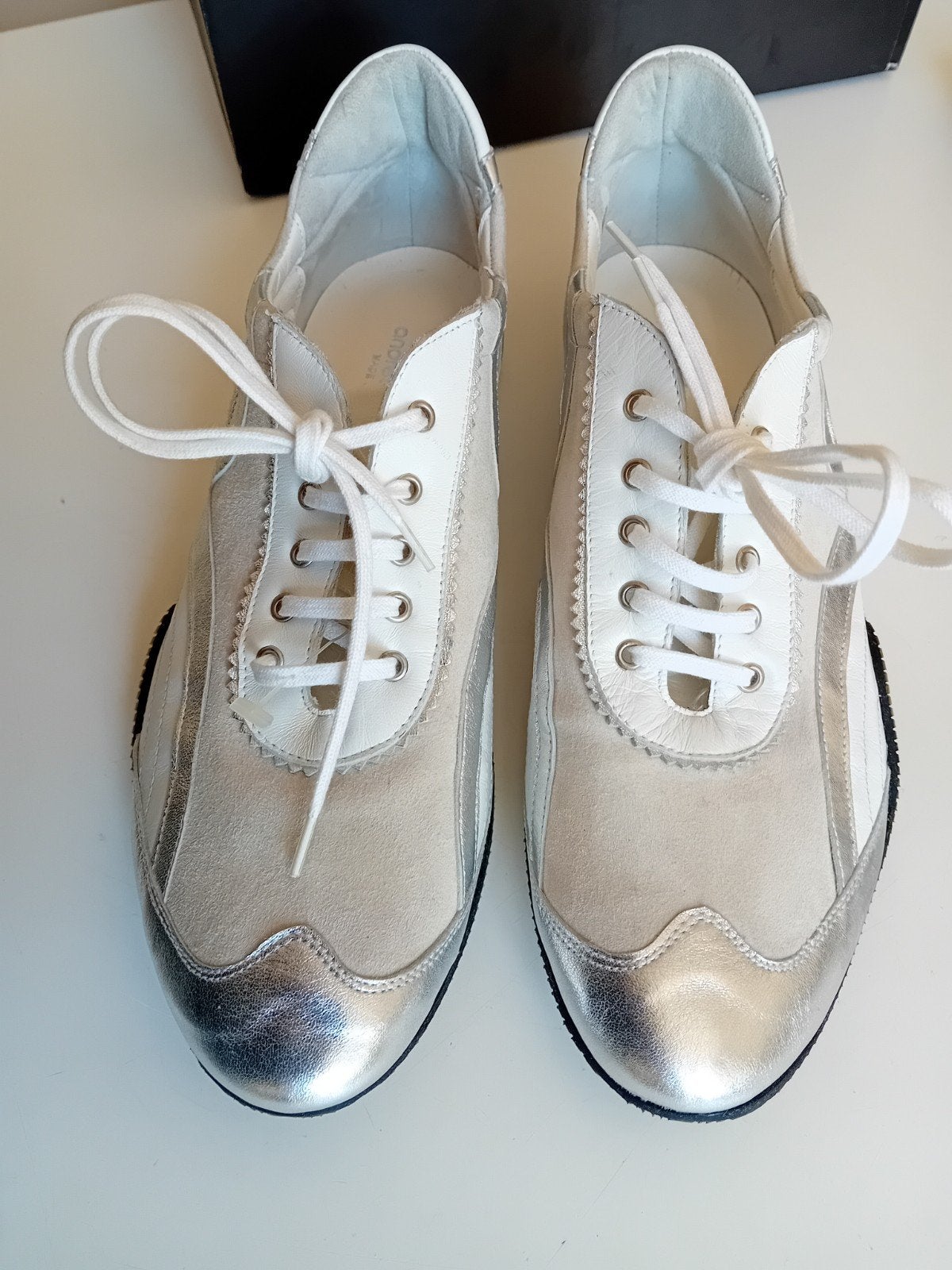 Andrea Lattanzi Sneakers Maat 39 - Wit/Zilver, Kleding | Dames, Andrea Lattanzi, Wit, Nieuw, Ophalen of Verzenden