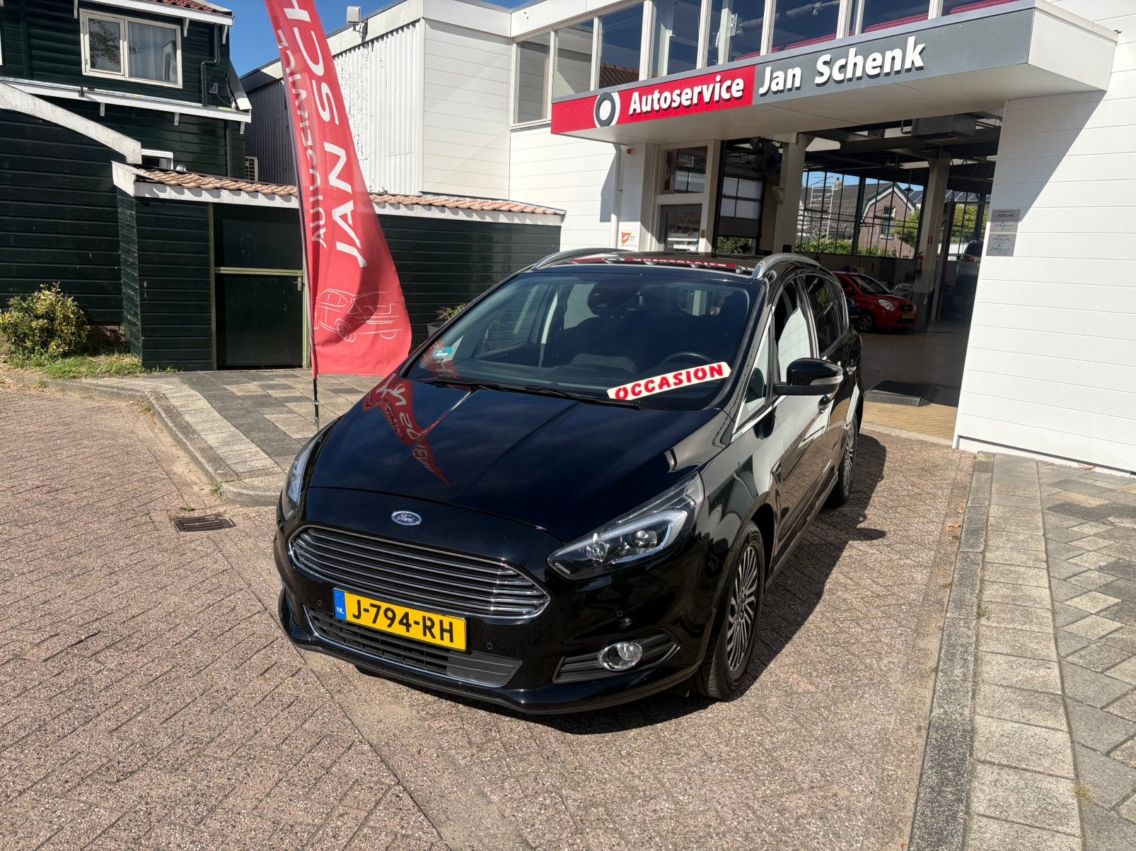 Ford S-Max 1.5 ST Line Ecoboost 160PK 2019 7pers Zwart, Auto's, Ford, Voorwielaandrijving, 4 cilinders, 7 stoelen, Zwart