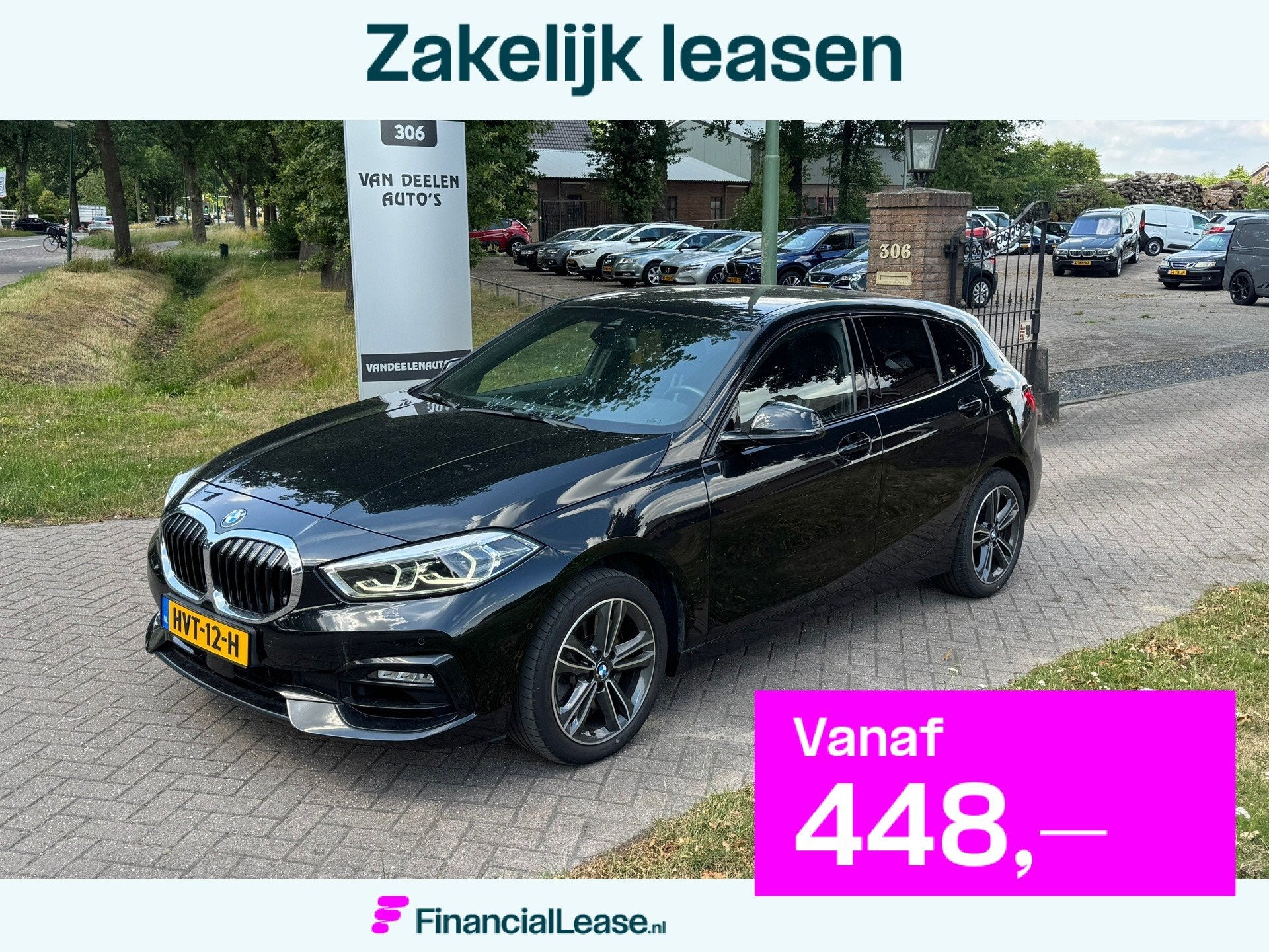 BMW 1-serie 120i Sportline Camera/Led/Keyless/stoelverw., 1998 cc, Gebruikt, 4 cilinders, Zwart