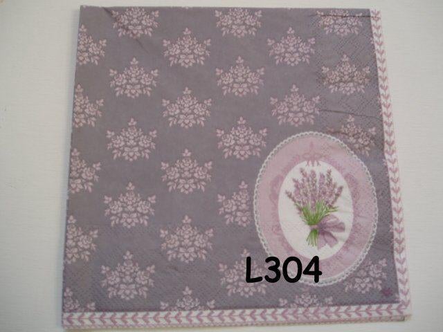 OPRUIMING servetten decoupage * lavendel L304 – 7x, Verzenden, Nieuw