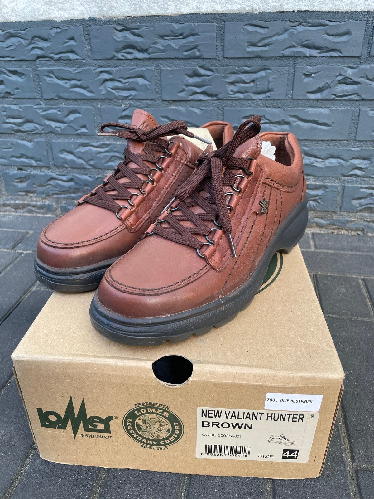 Nieuwe Lomer Veterschoenen - Maat 44 - Bruin, Bruin, Nieuw, Ophalen of Verzenden, Veterschoenen