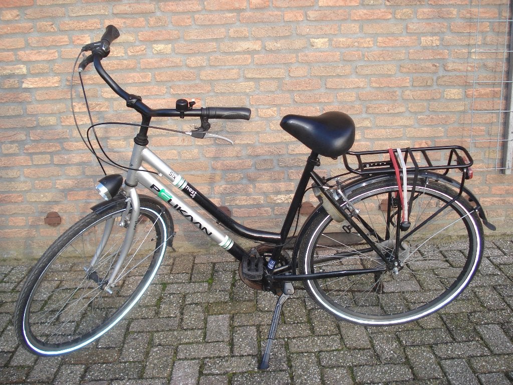 Damesfiets Pelikaan Six  Next City  6 versnellingen  28 inch, Velgrem, Versnellingen, Zo goed als nieuw, 50 tot 53 cm