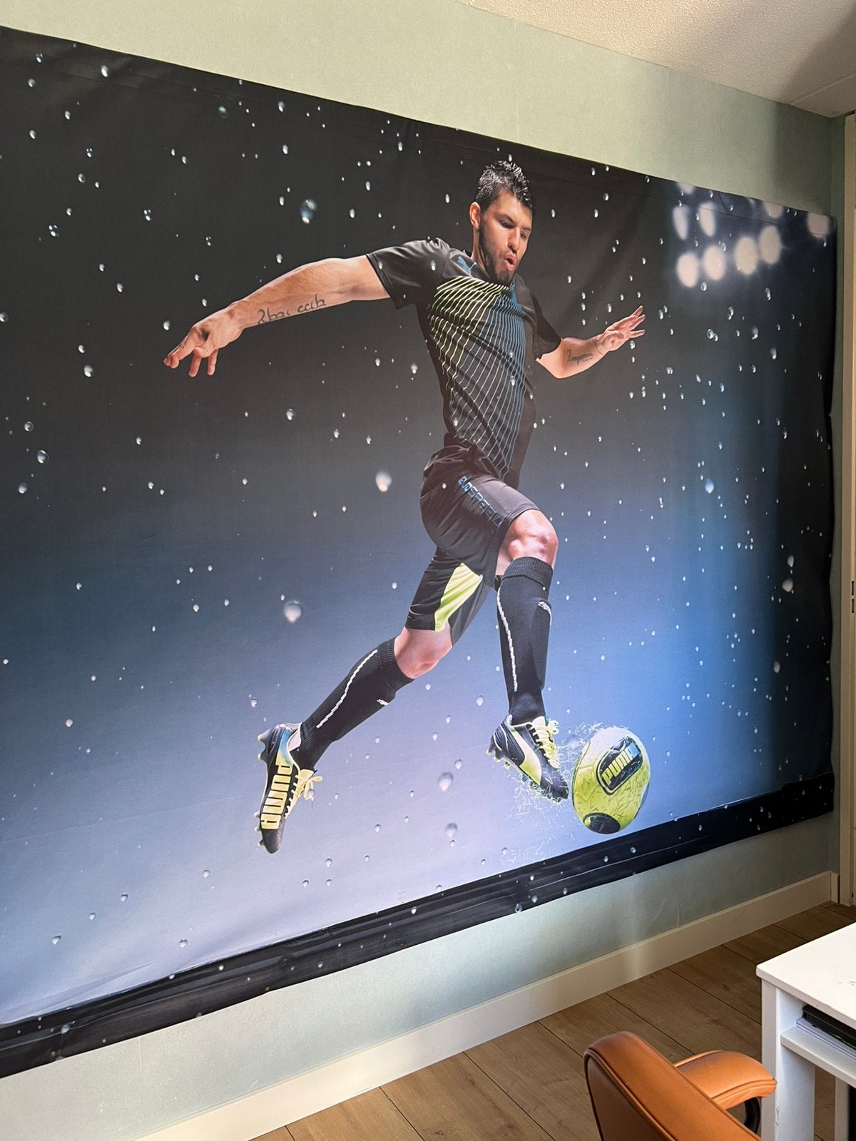 Voetballer doek - Sergio Agüero, Maat XL, Ophalen of Verzenden, Zo goed als nieuw, Overige typen
