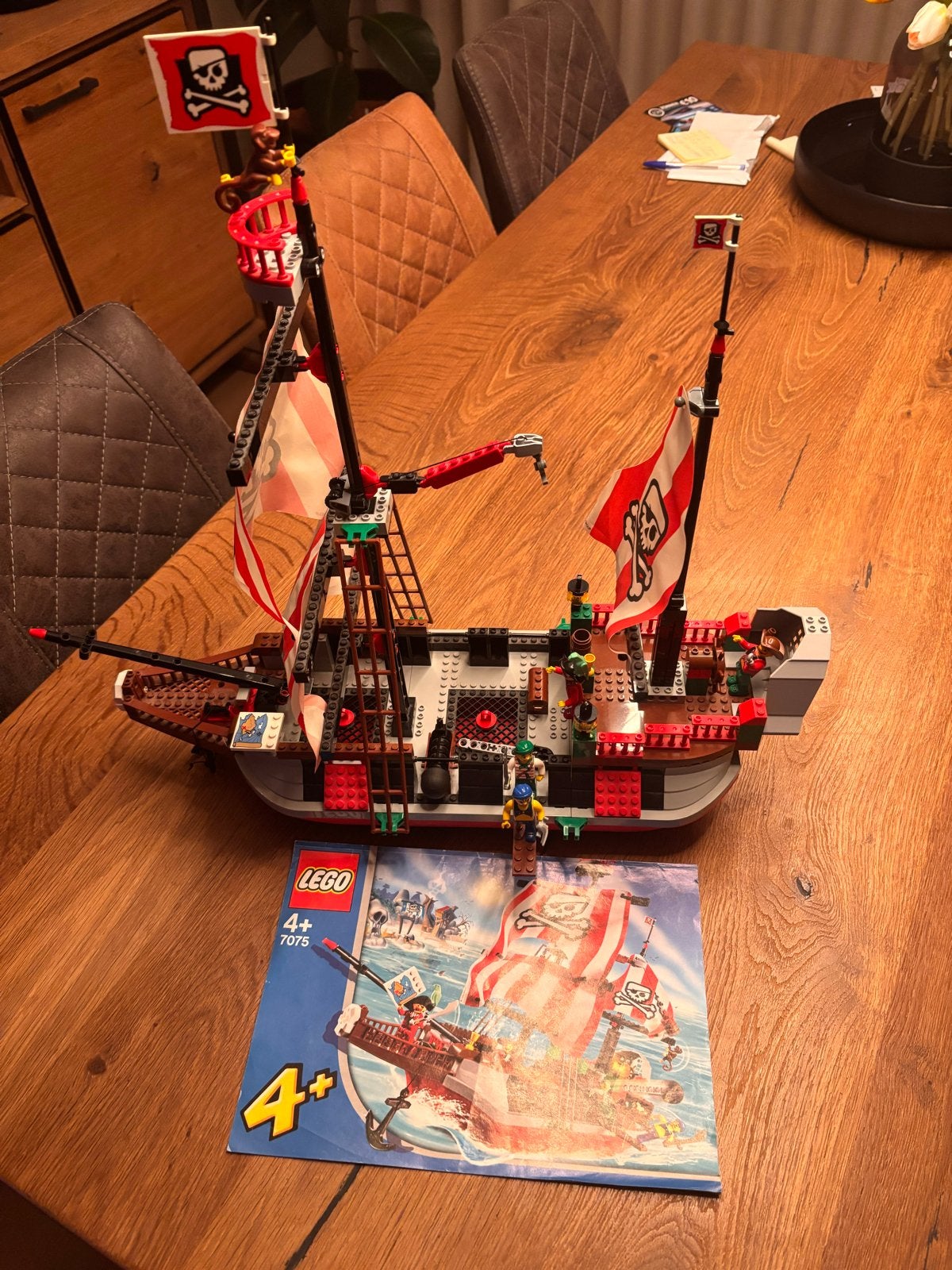 Lego Pirates Schip 7075 - Compleet met instructies, Gebruikt, Lego, Complete set, Inclusief instructies