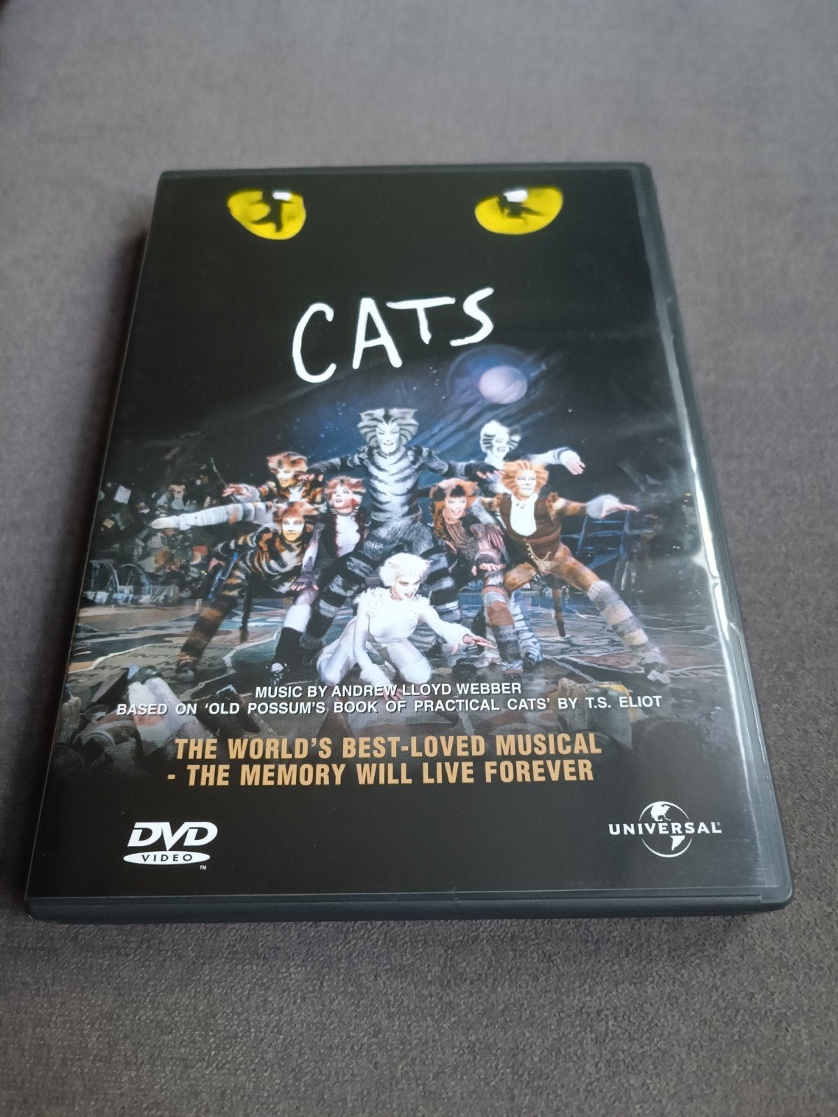 Cats - dvd, Cd's en Dvd's, Dvd's | Muziek en Concerten, Alle leeftijden, Ophalen of Verzenden, Zo goed als nieuw