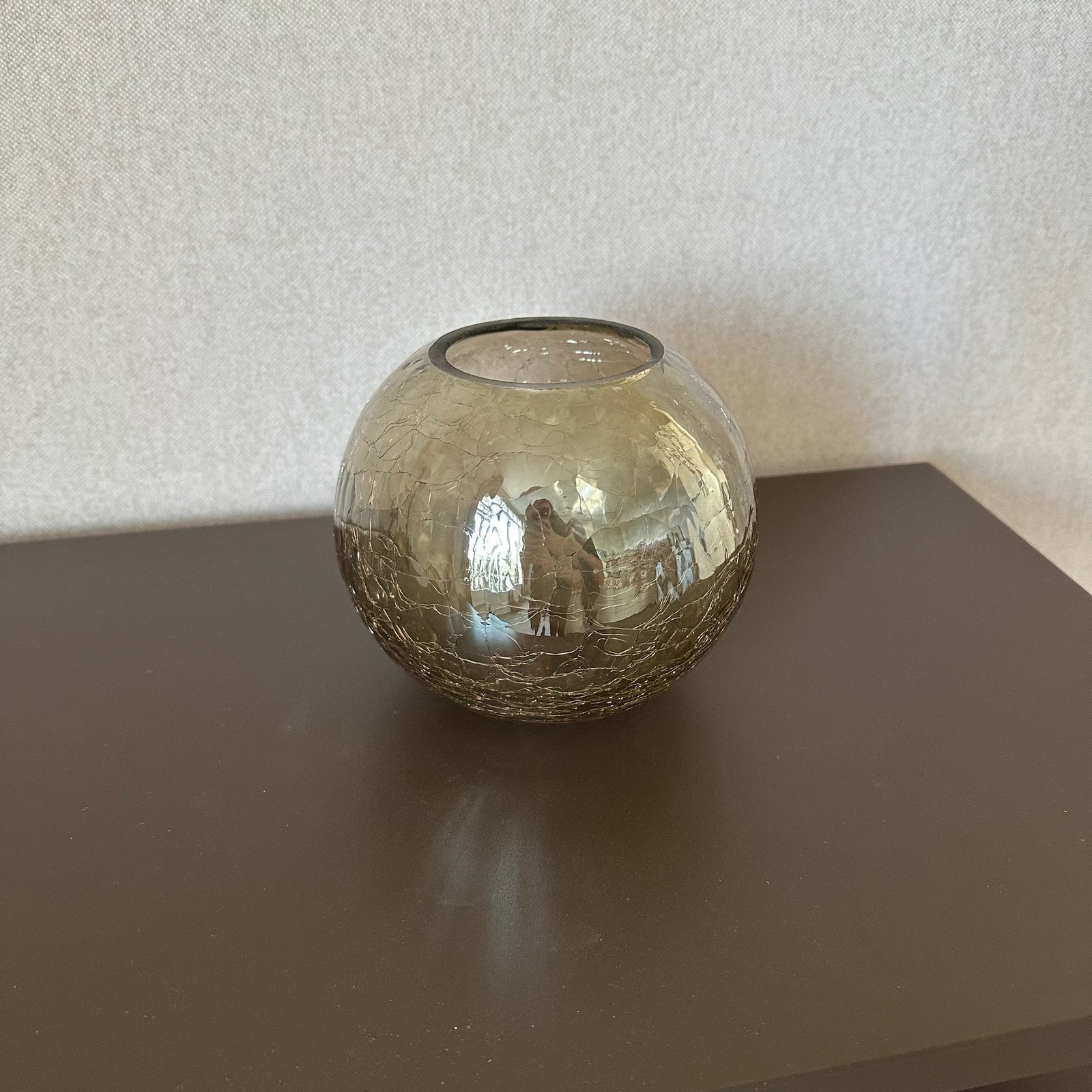 Countryfield, glazen windlicht waxinelichtje, bol, 15x13, Ophalen of Verzenden, Zo goed als nieuw, Windlicht
