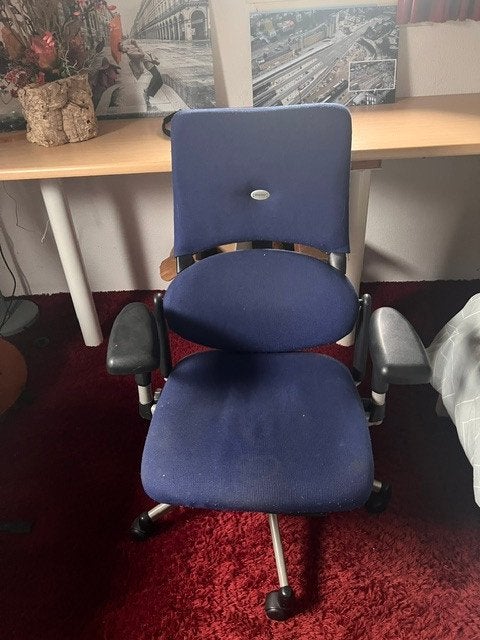 bureaustoel, Ophalen, Gebruikt, Zwart, Bureaustoel