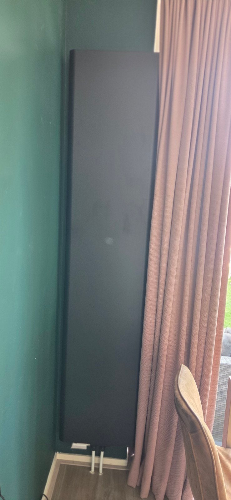 Antraciet verticale radiator 400x2000 T20 1949W, Ophalen, Radiator, Minder dan 60 cm, Zo goed als nieuw