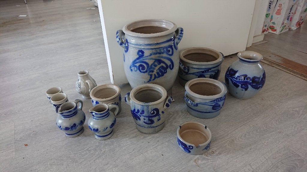 Keulse Potten / Steengoed Keramiek Set - Duitsland, Ophalen