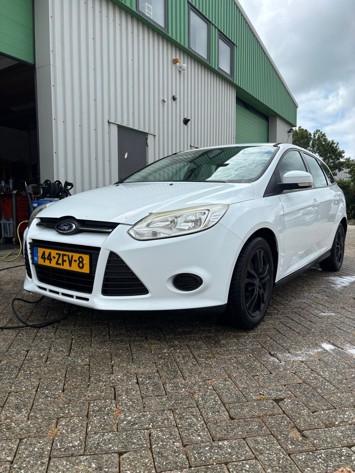 Ford Focus 1.6 Tdci 77KW Wagon 2012 Wit, Auto's, Stof, Zwart, 4 cilinders, Wit