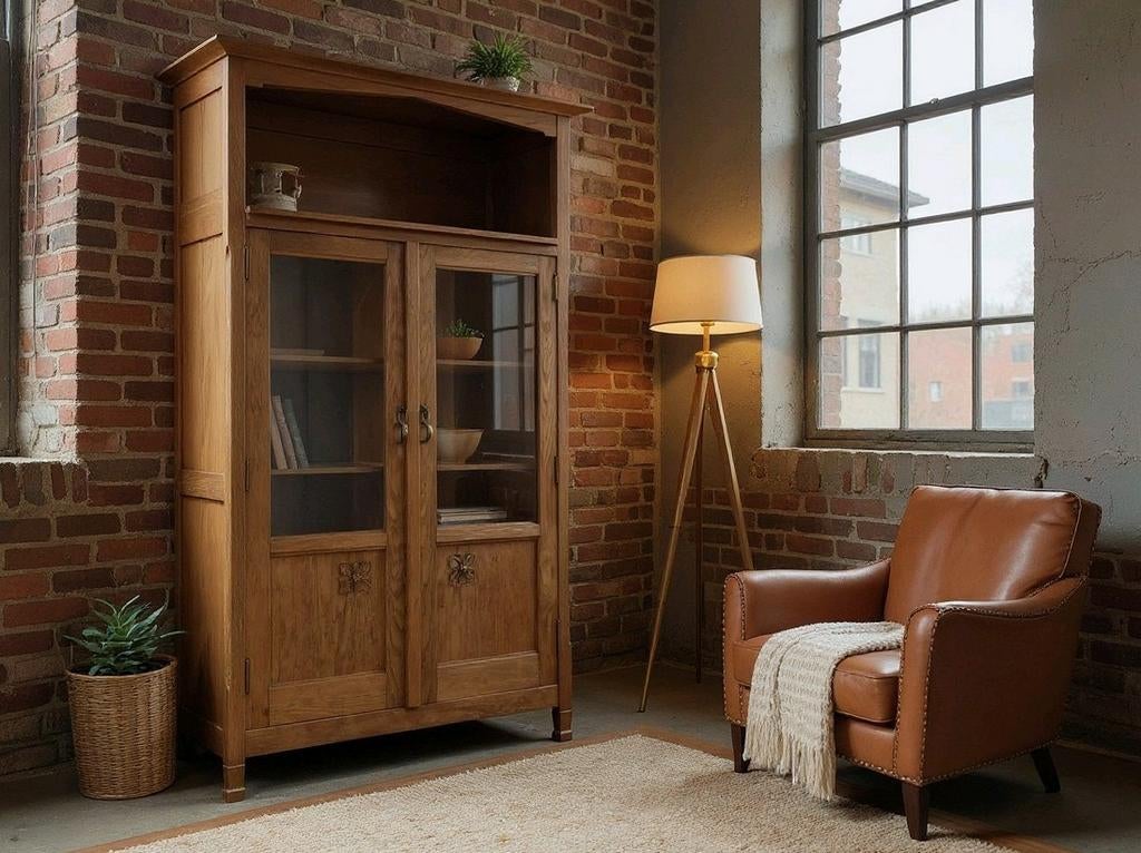 Antieke Art Deco boekenkast, Antiek en Kunst, Antiek | Meubels | Kasten, Ophalen
