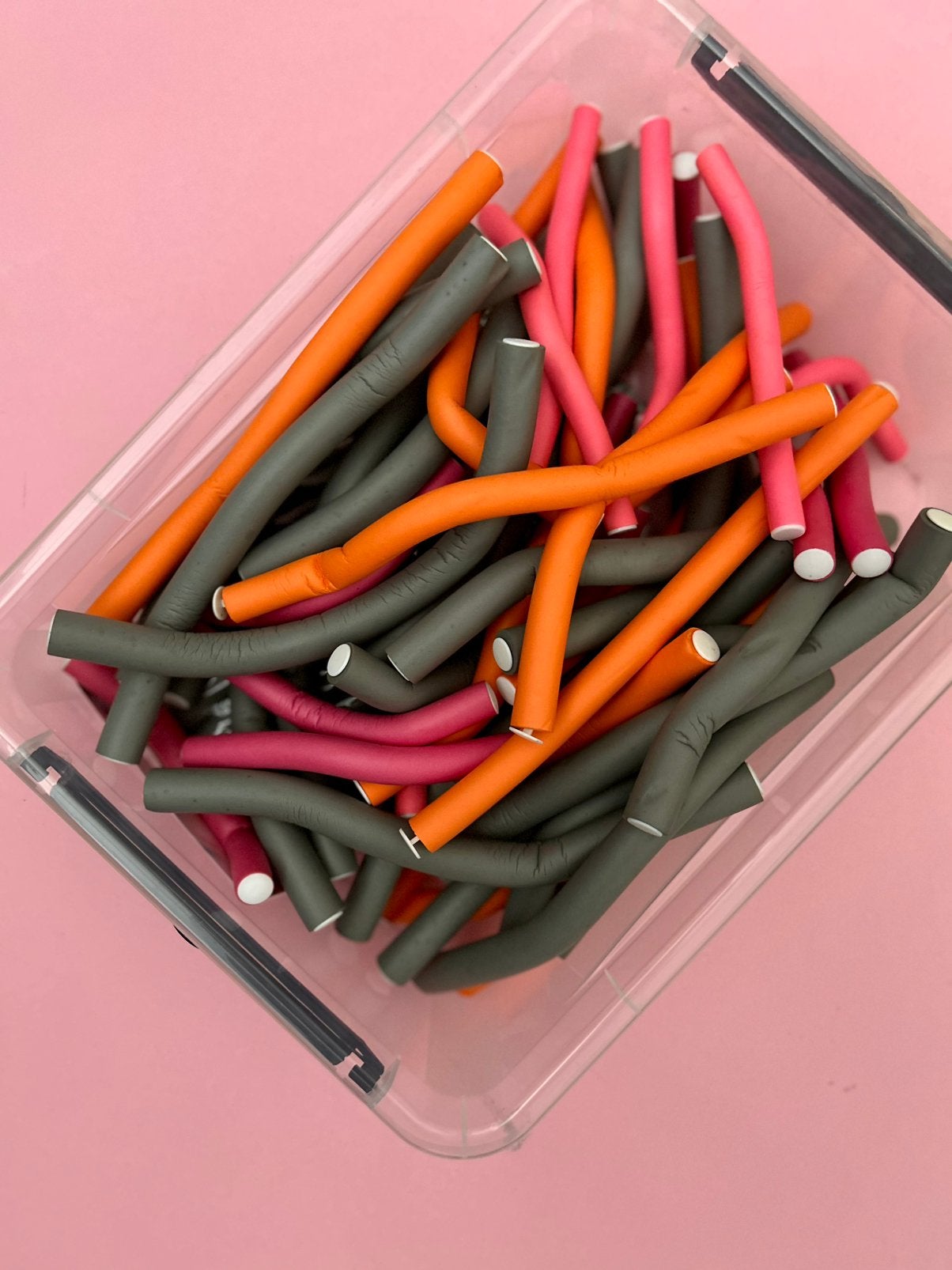 Set papillotten kappersbenodigdheden hair kappersopleiding, Ophalen of Verzenden, Zo goed als nieuw