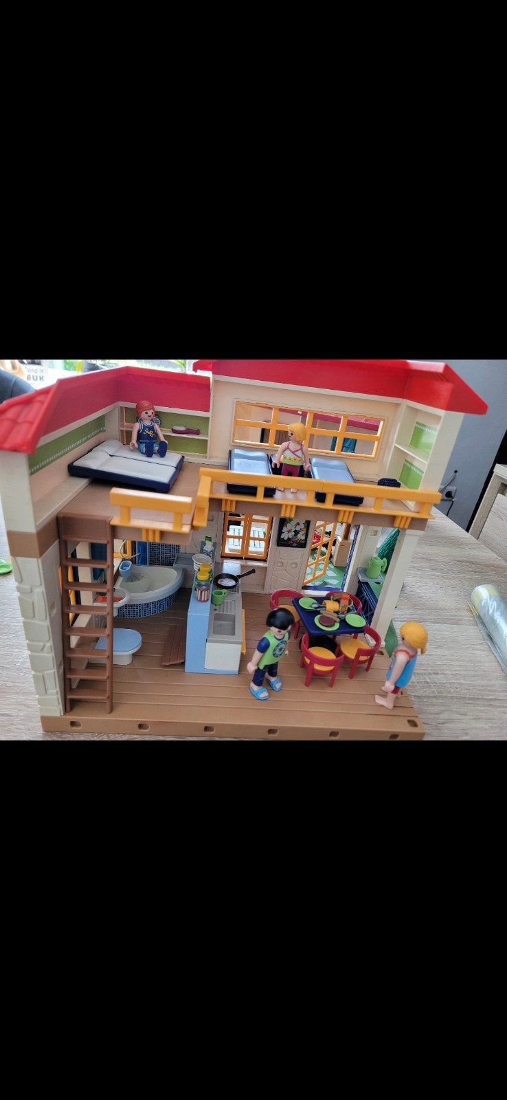Playmobil Modern Woonhuis met Inrichting en Figuren, Gebouw, Complete set, Ophalen of Verzenden, Zo goed als nieuw