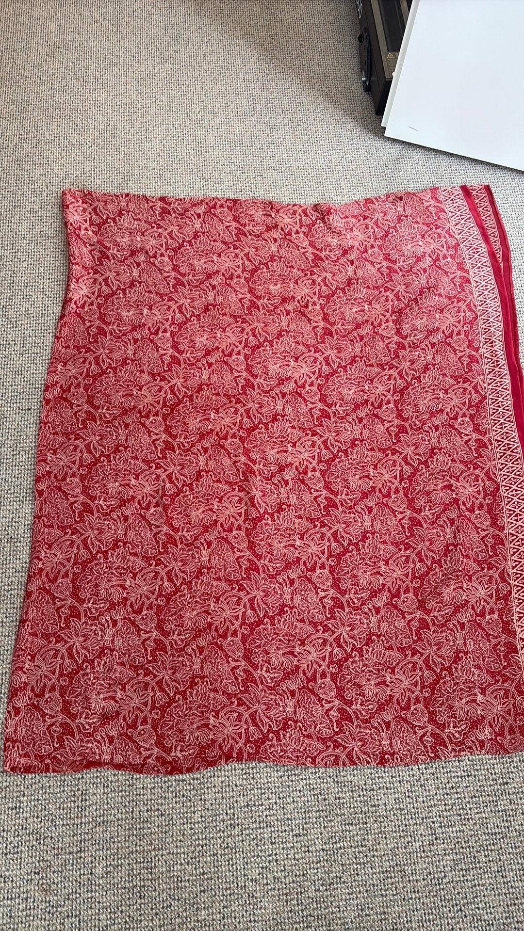 Zijde sjaal mousseline 180X112 cm zgan, Ophalen of Verzenden, Nieuw, Maat 46/48 (XL) of groter, Sjaal