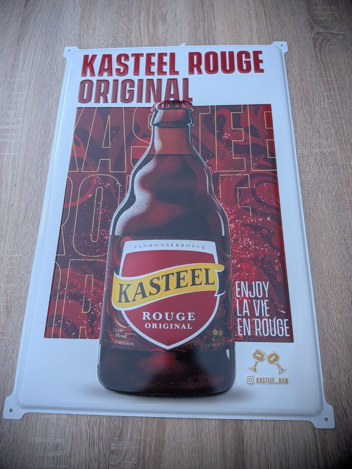 Kasteel Rouge Original Reclamebord - Nieuwstaat, Ophalen of Verzenden