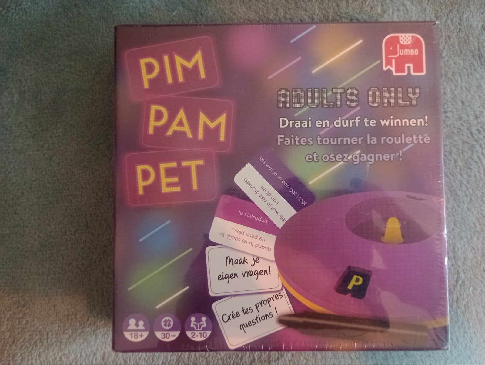 Nieuw geseald Jumbo Pim Pam Pet spel - Adults Only, Ophalen of Verzenden, Nieuw, Jumbo